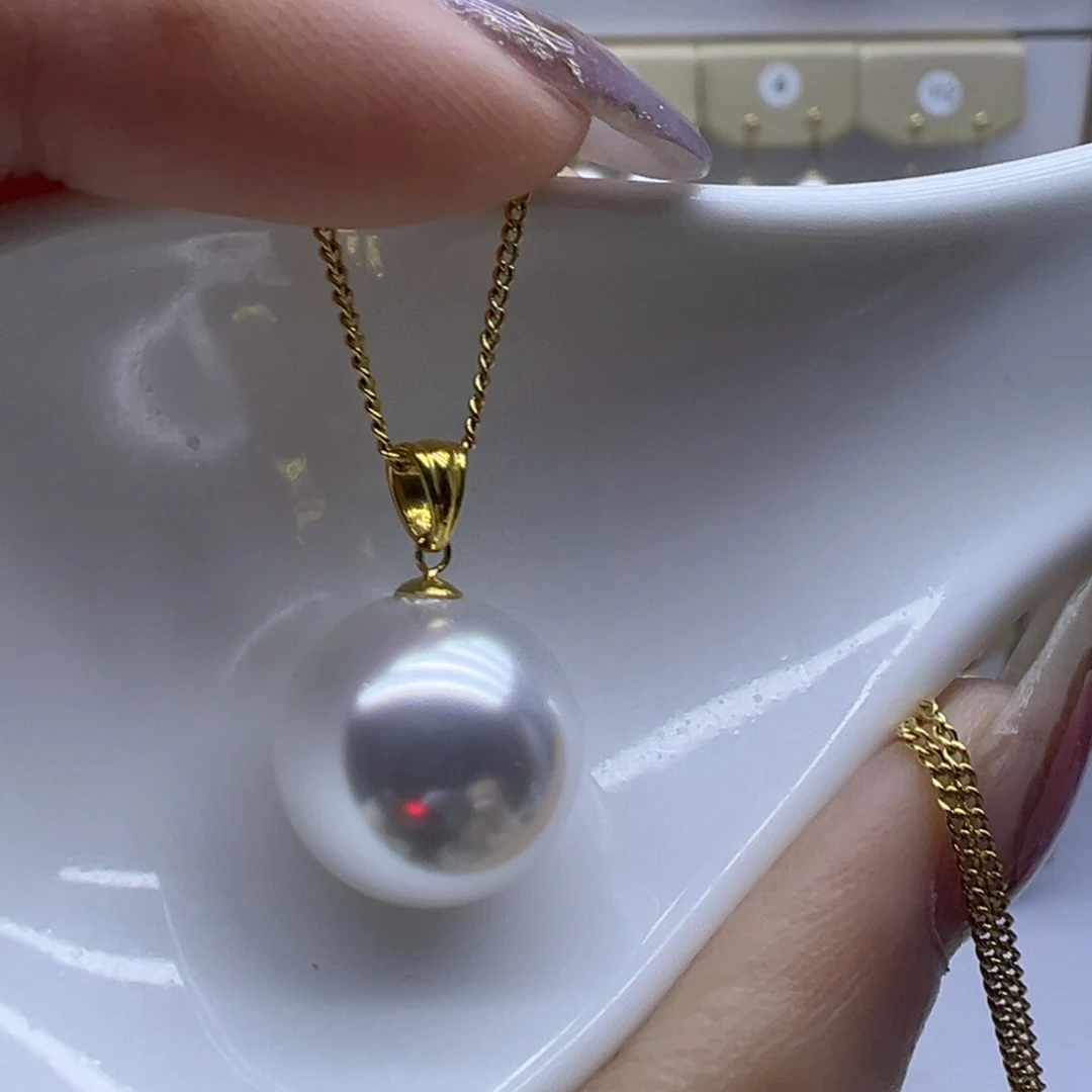 吊坠(赠链)淡水珍珠18K金镶嵌