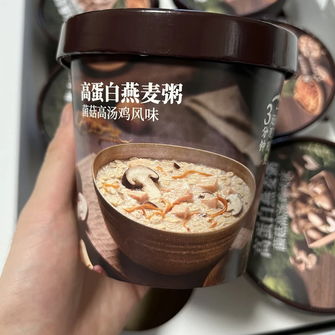 Sam's菌菇高汤鸡风味高蛋白燕麦粥1盒