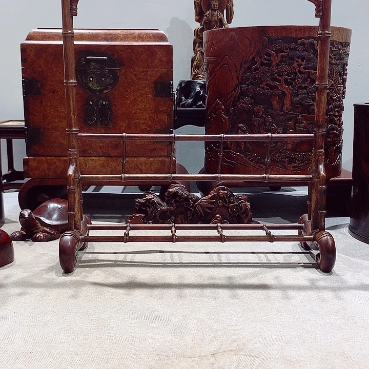 花梨木类飞*皓花梨木精品笔架