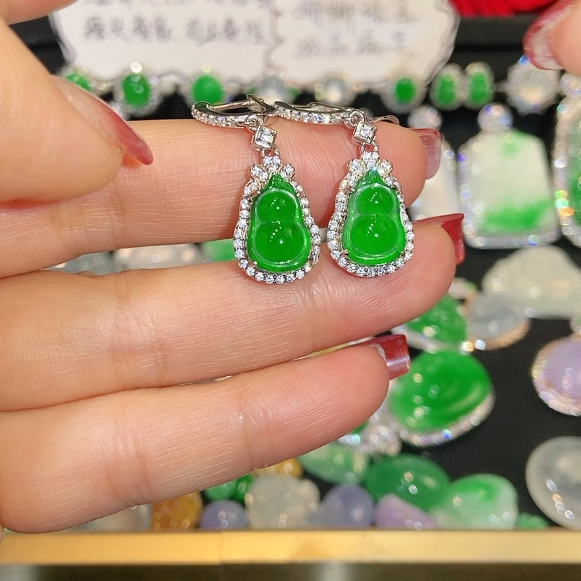 【闪购商品】未镶嵌翡翠耳饰天然翡翠