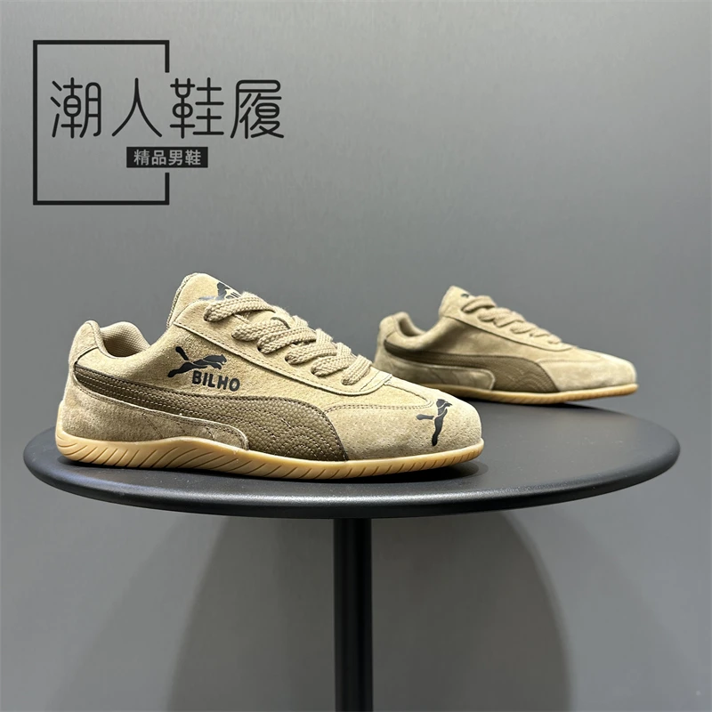 男鞋2025秋季新款舒适百搭时尚板鞋潮流低帮简约系带运动休闲鞋男