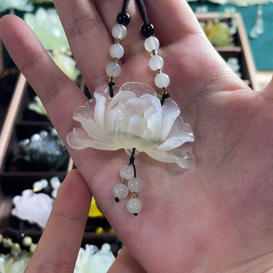 蛇纹石玉未镶嵌颈饰15