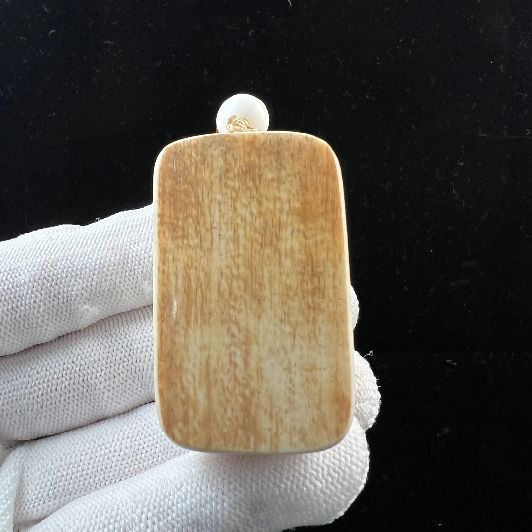 P1520天然猛犸牙 金皮肥皂 无事牌27*44*23mm支持鉴定 假一罚四