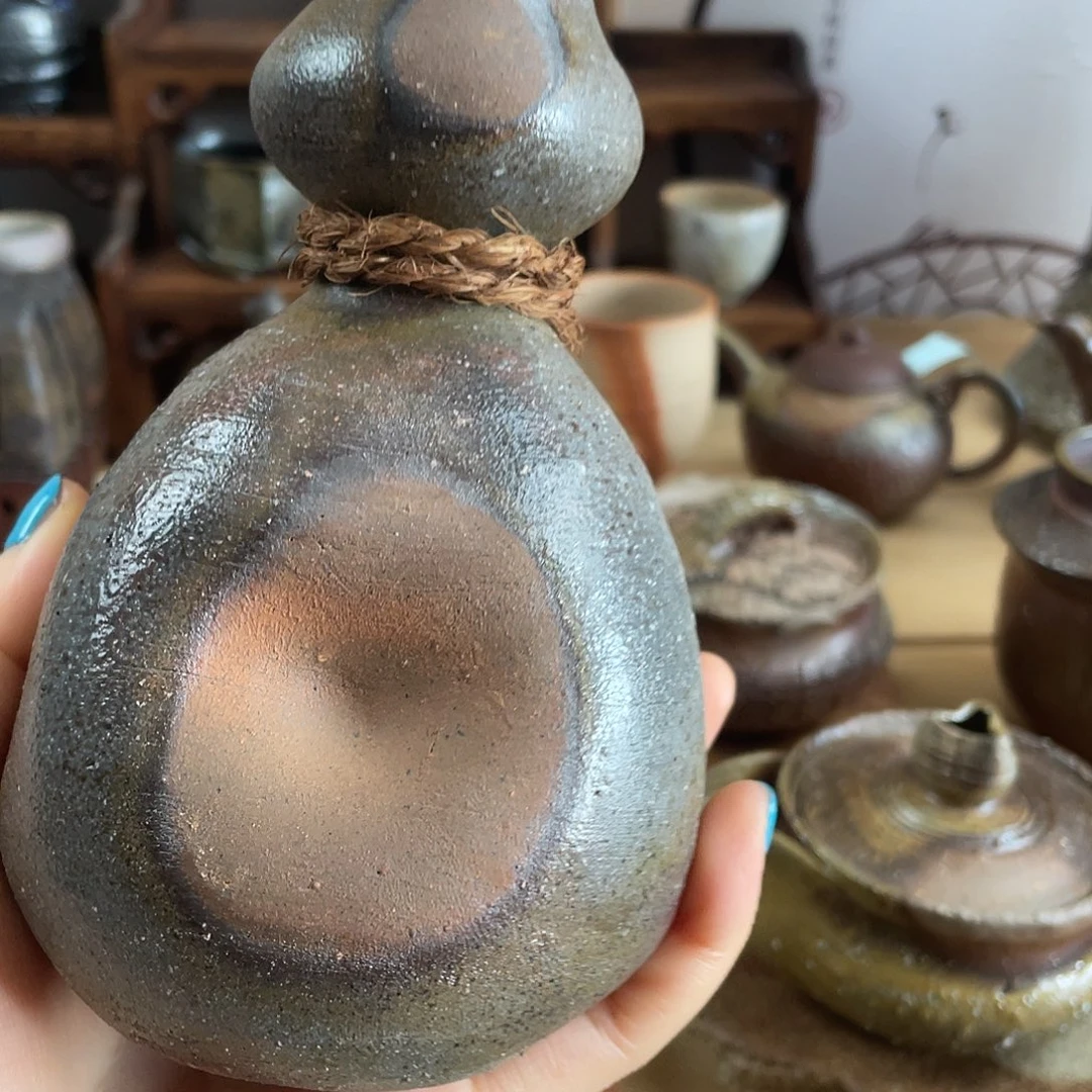 备前烧初代陶月德利