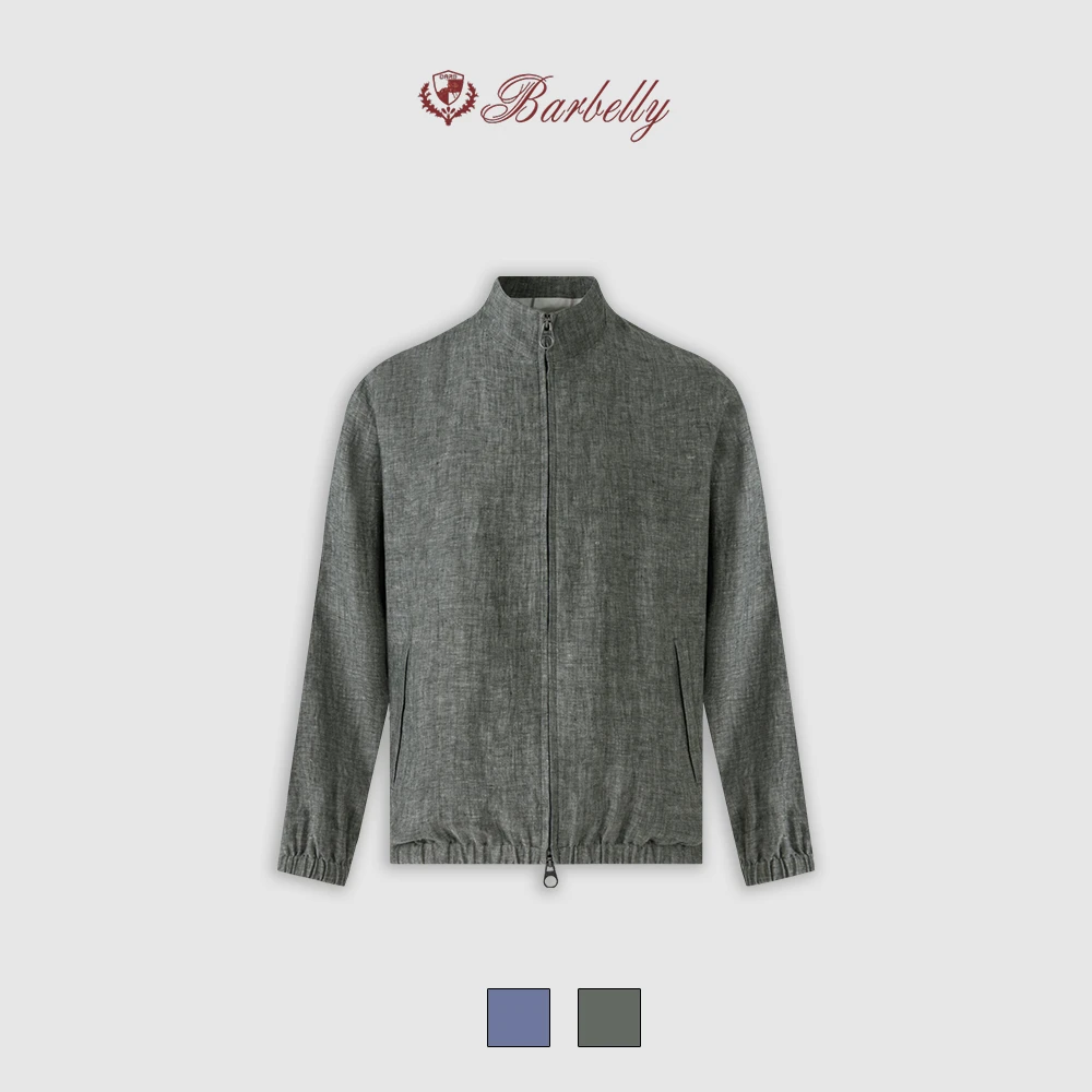 娜先生 意大利LP24900同款 专柜款25AW100亚麻Bomber立领夹克外套