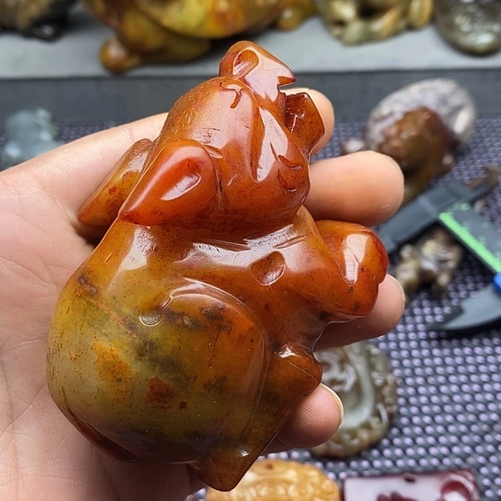蛇纹石玉合金颈饰