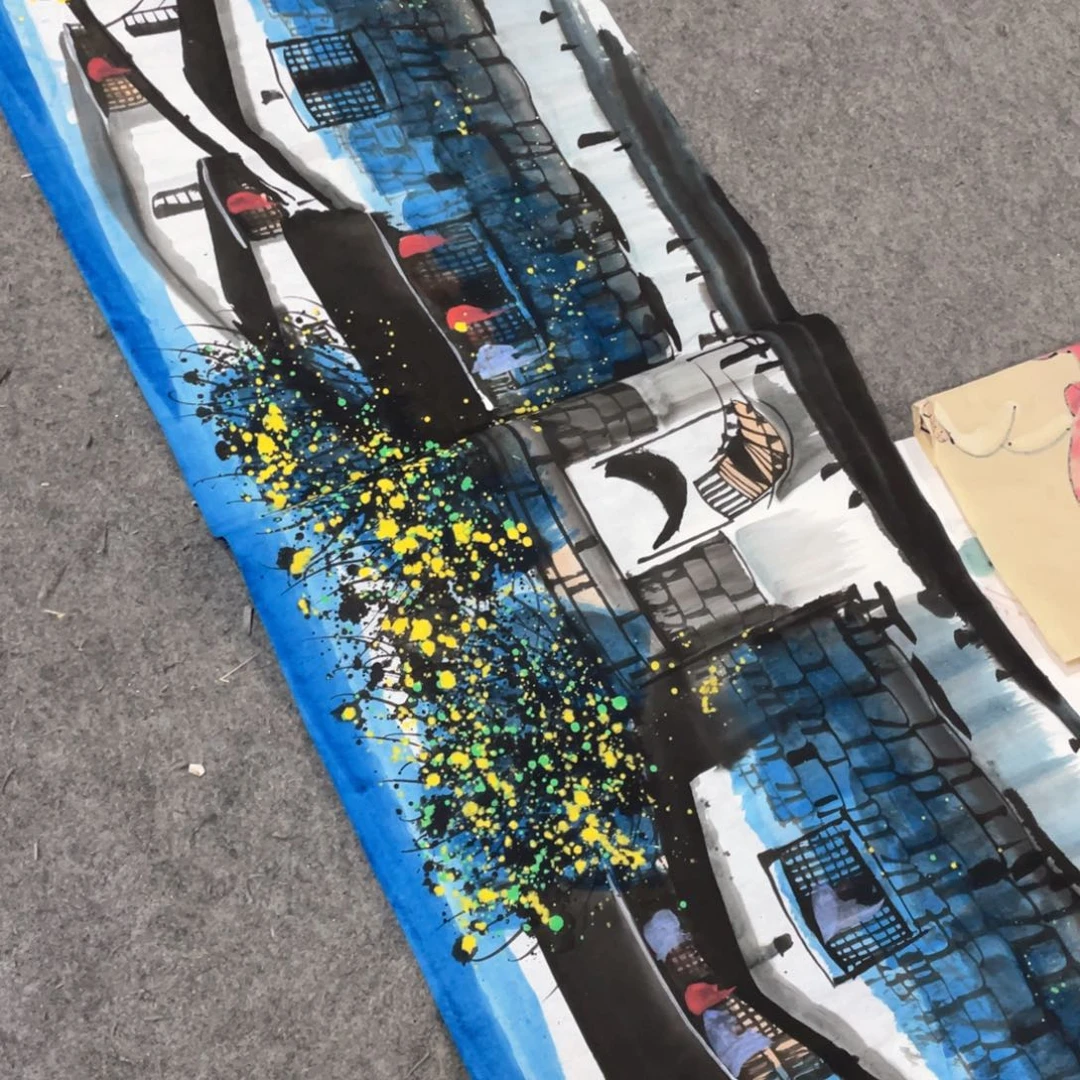 国画国画作品画心一张