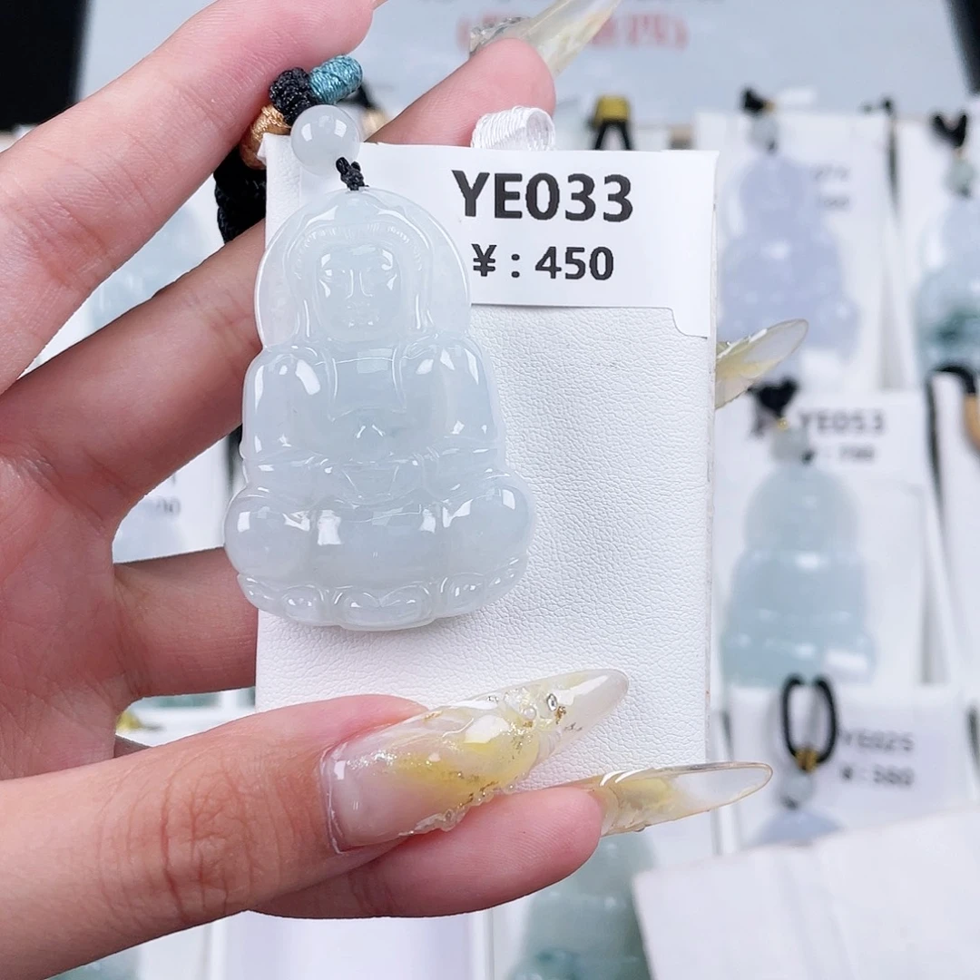 翡翠未镶嵌颈饰YE033