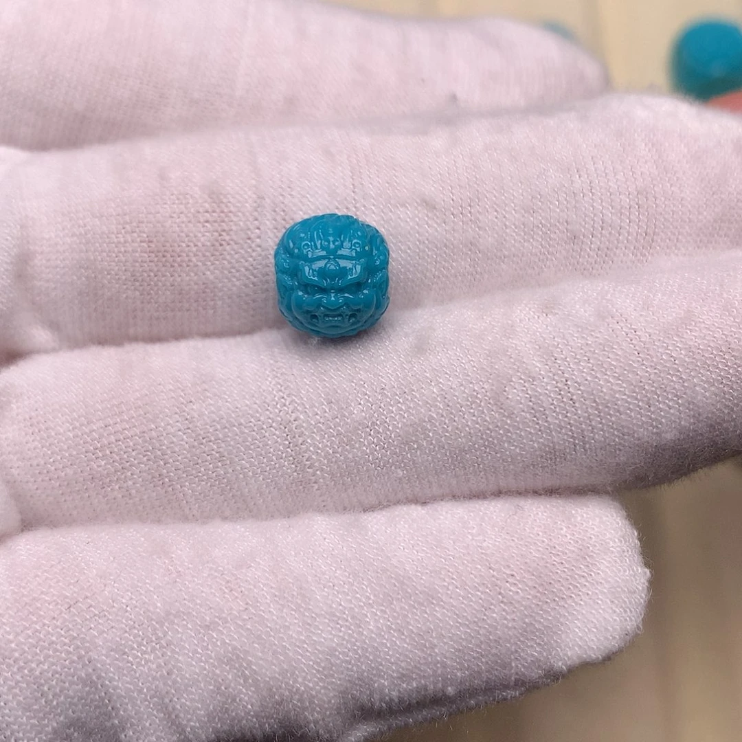 绿松石未镶嵌绿松石黑天9.3