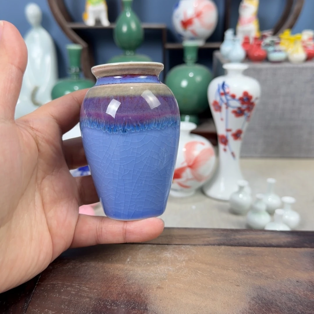 陶瓷手工小花器摆件