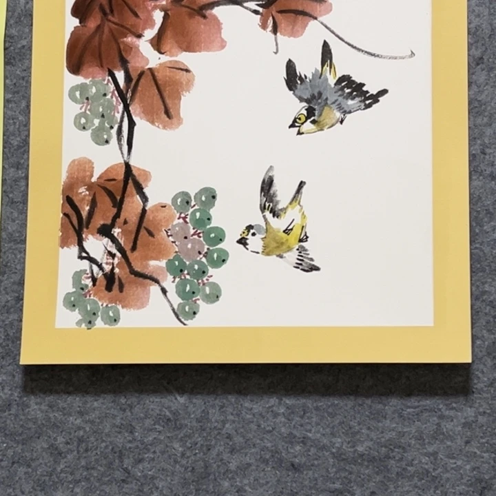 竖款淄博大鱼书画艺术作品