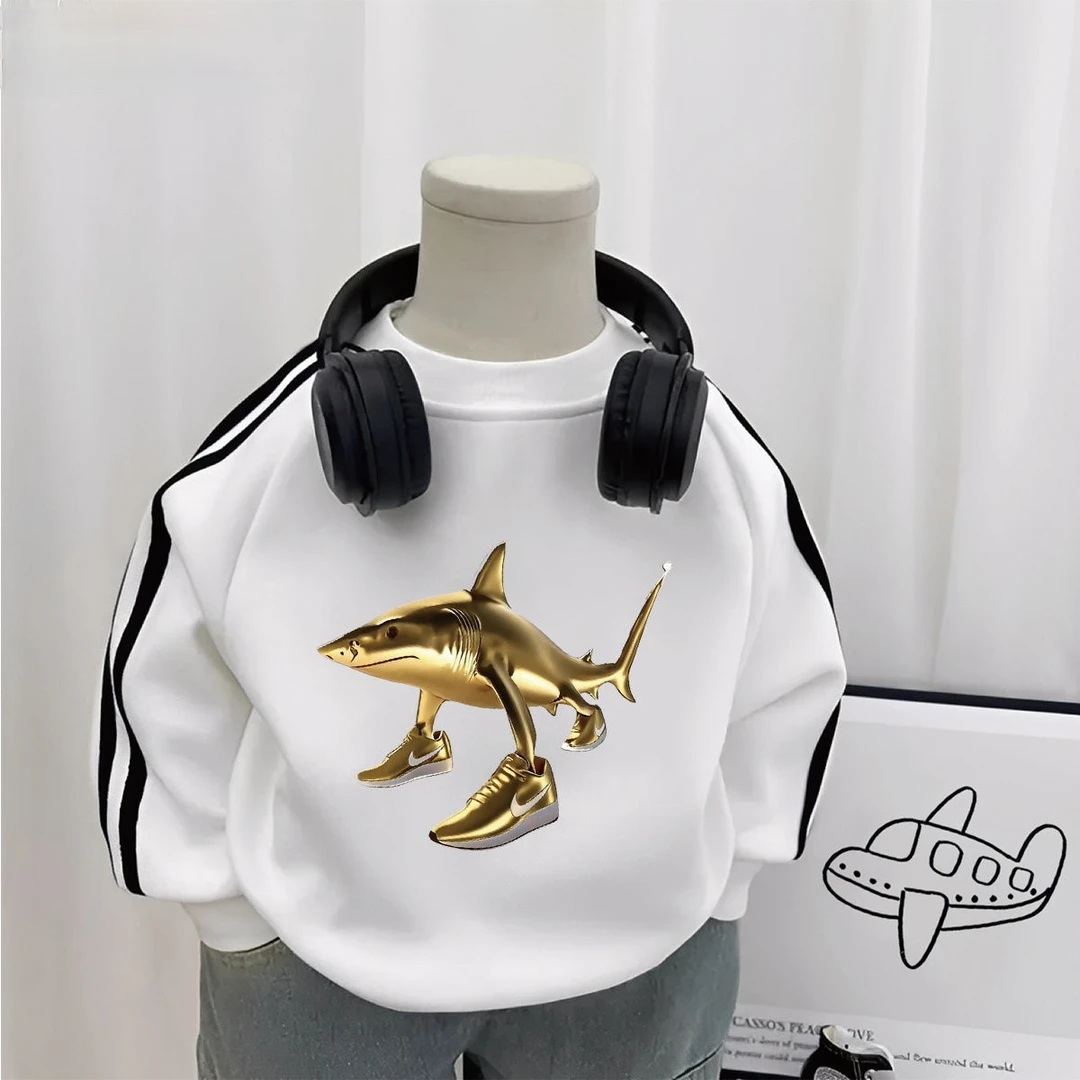 童装反季卫衣山海经儿童通通木棍人潮酷衣服男童秋冬加厚上衣外穿