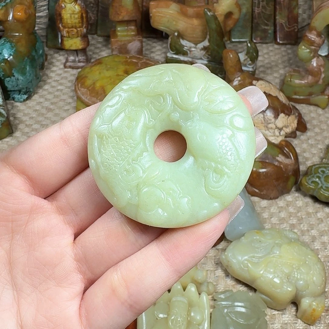 白玉菩提吊坠挂件