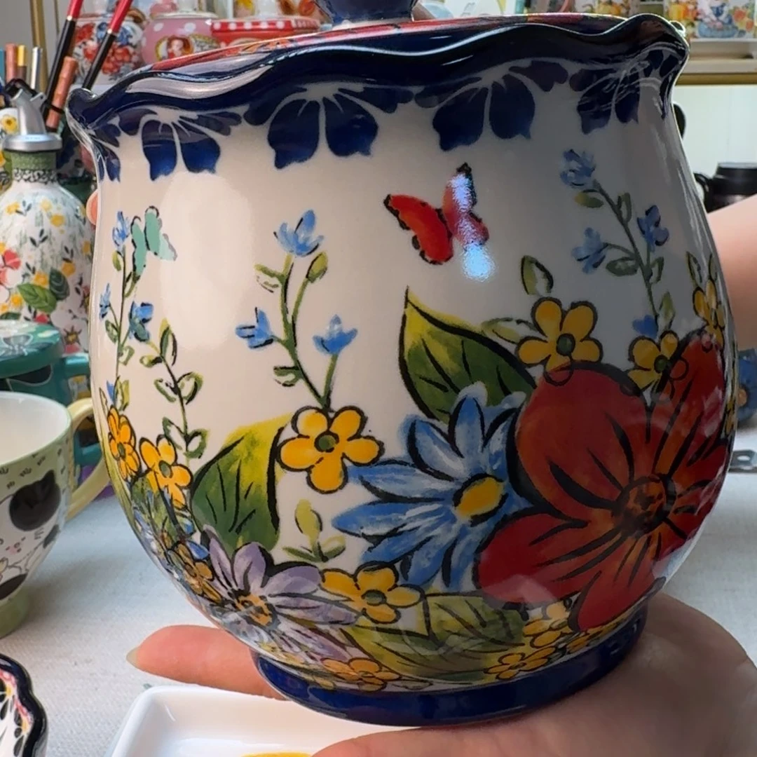 陶瓷蝶舞1800毫米密封罐一只看图