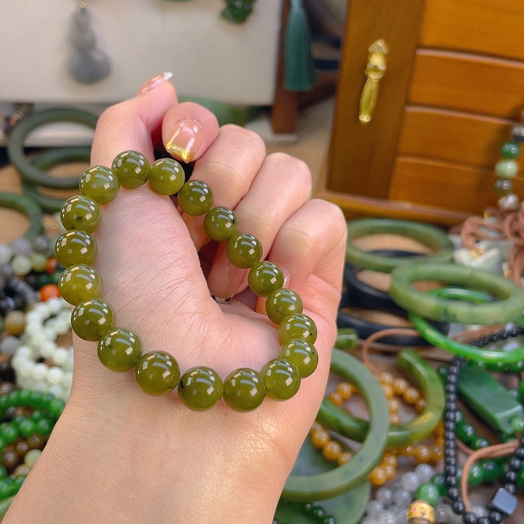 和田玉未镶嵌手链