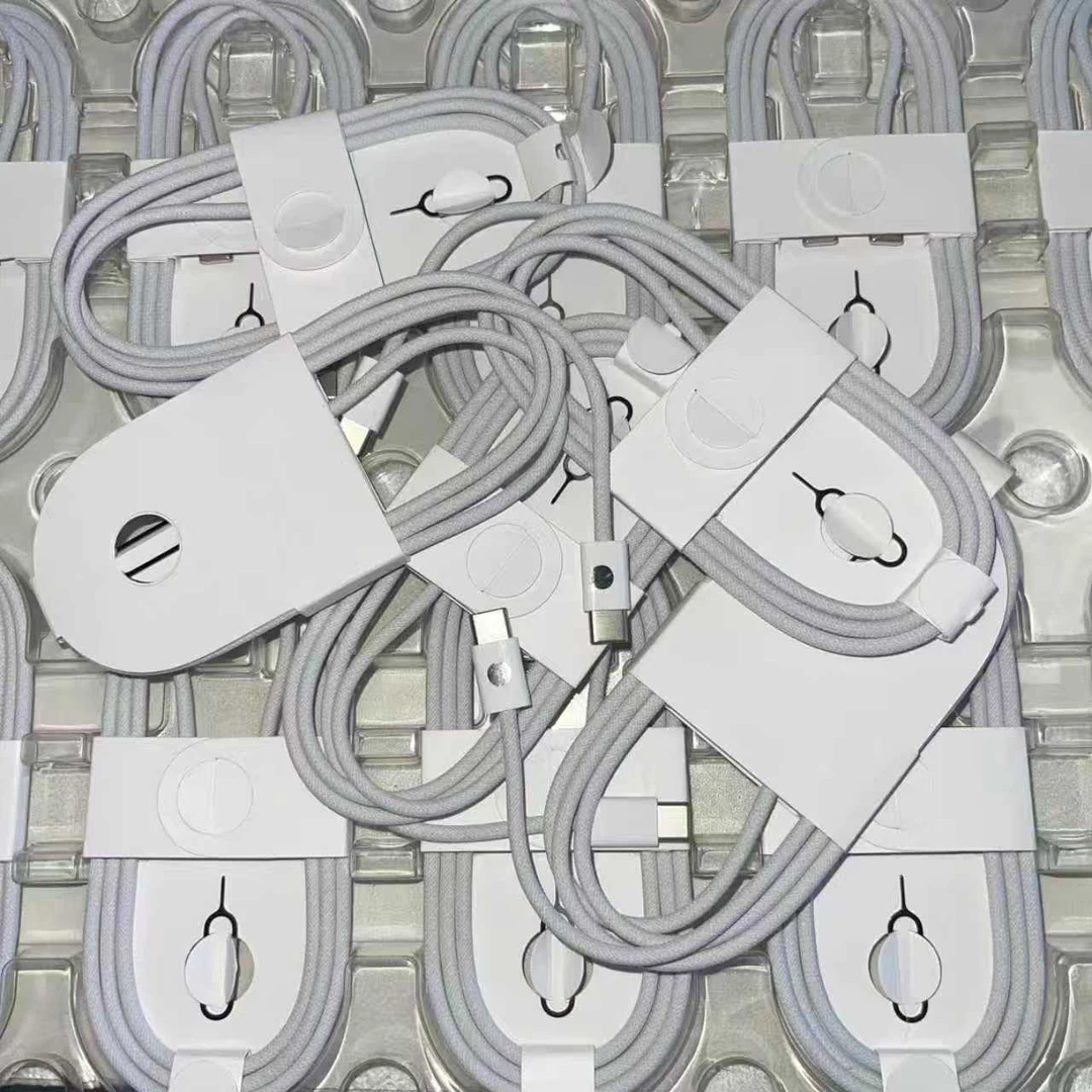 准新品  适用于iphone16/15/ipad原装编织编织线双C带卡针dsp
