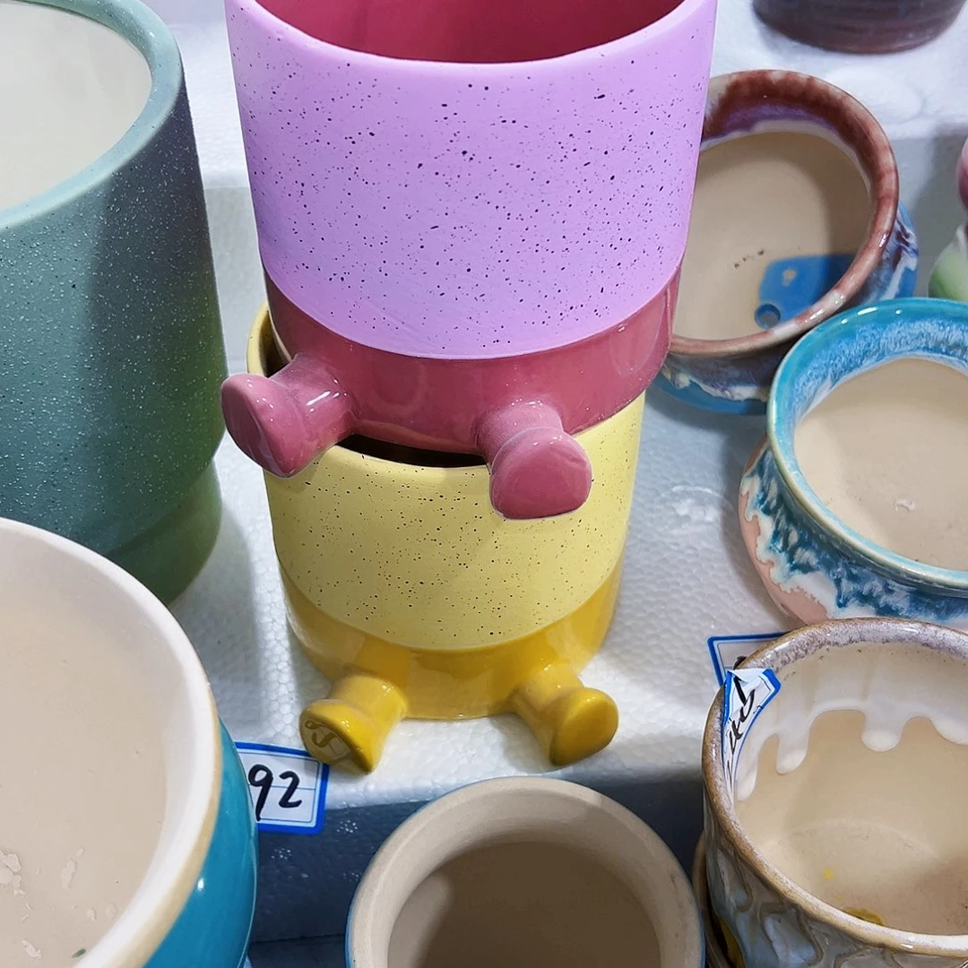 外贸尾单陶瓷花盆凑单10米包邮