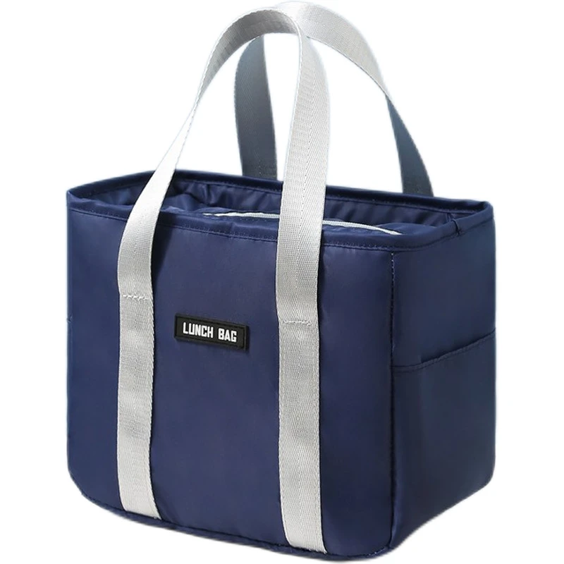 现代简约防水便当包加厚饭盒袋大容量上班族学生铝箔带饭手提保温