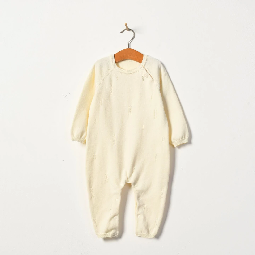 朴素耕FULU05婴幼儿闭裆连体衣儿童春秋长袖婴儿纯棉新生儿爬服