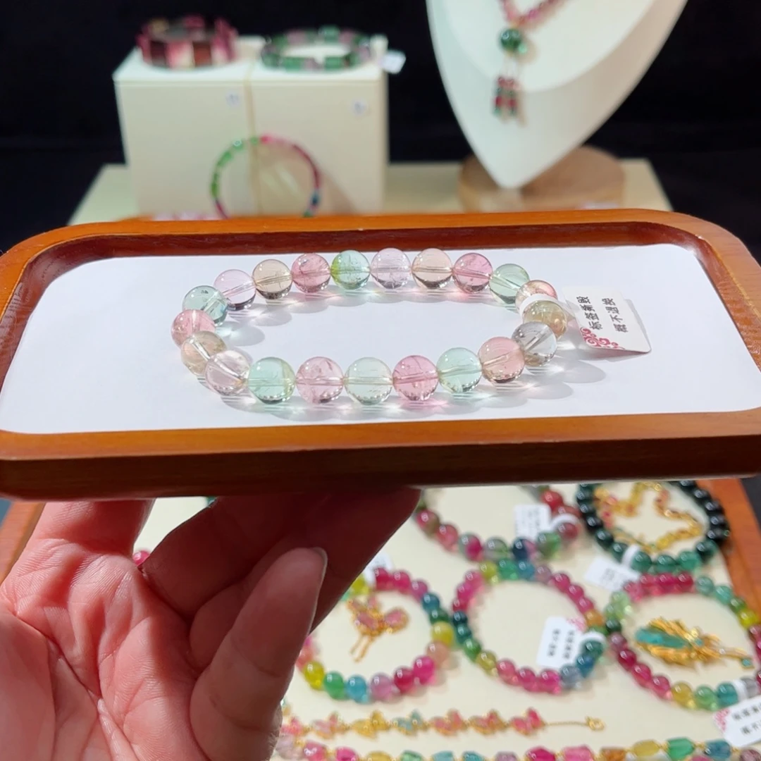 碧玺手串未镶嵌手串