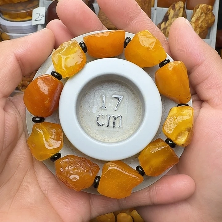 蜜蜡未镶嵌裸石天然蜜蜡原石手串