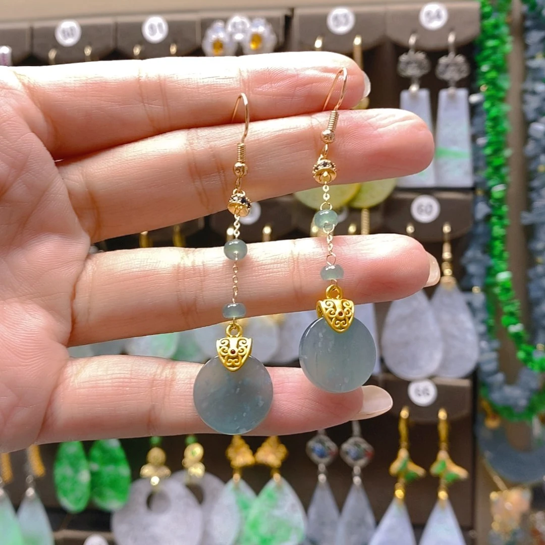 未镶嵌翡翠耳饰翡翠