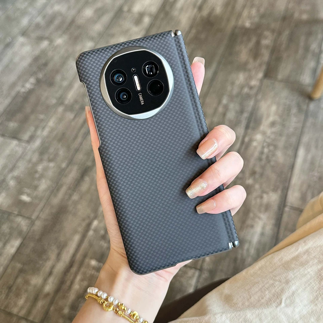 适用华为Matex5双中轴凯夫拉火星纹手机壳Matex6超薄新款双中轴壳