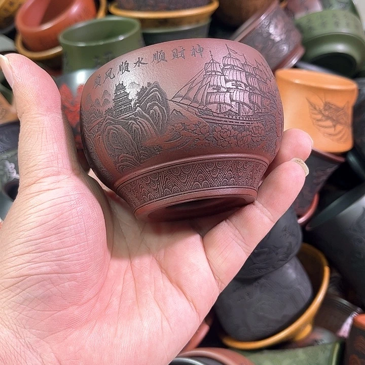 茶杯紫砂全手工紫砂主人杯