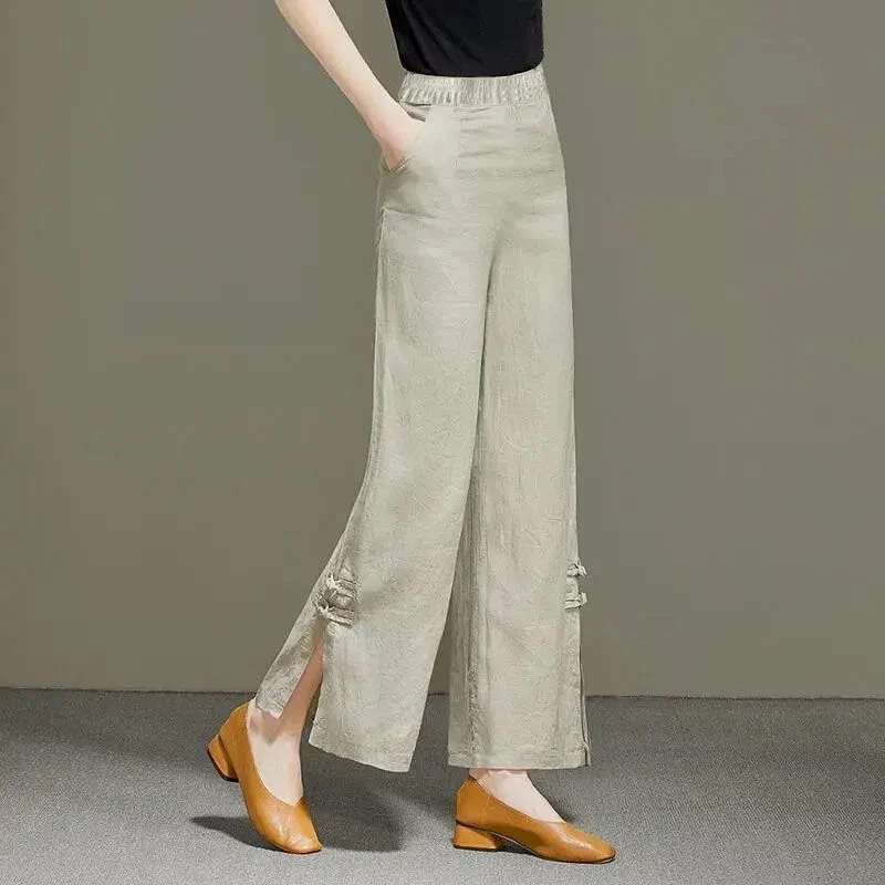 970人好评高腰裤子直筒裤女2023夏季新款新款时尚洋气百搭女装