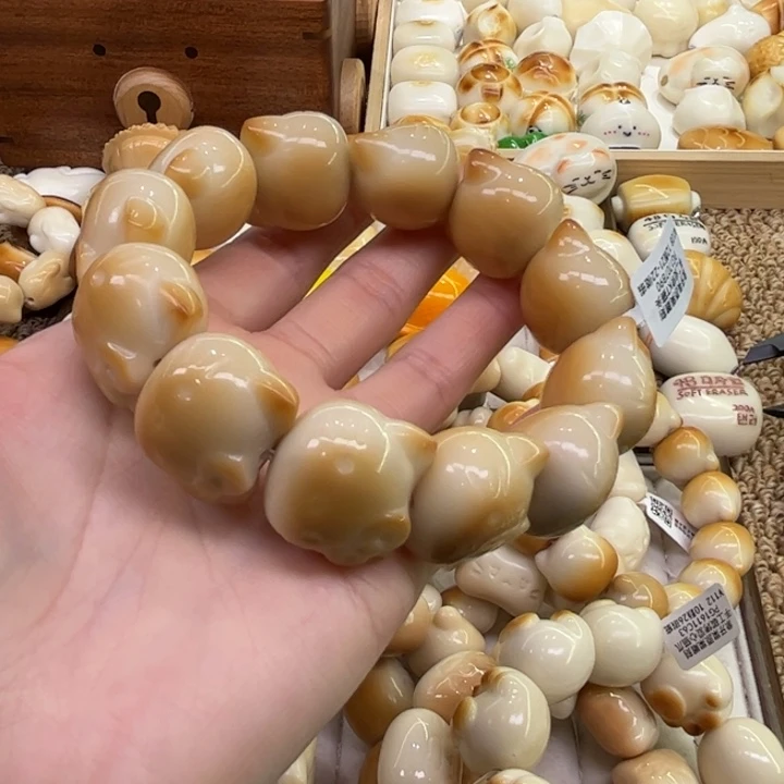 把件菩提根/象牙果12.31.41象牙果炭烤kt猫头微瑕