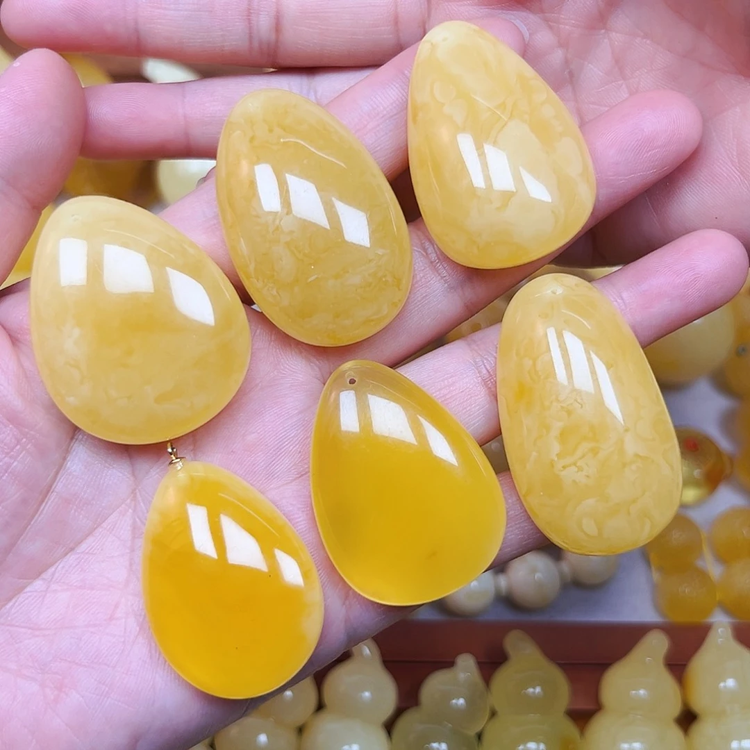 蜜蜡未镶嵌珠宝奇石蜜蜡水滴