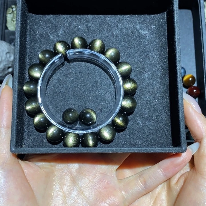 黑曜岩手链未镶嵌Z*h