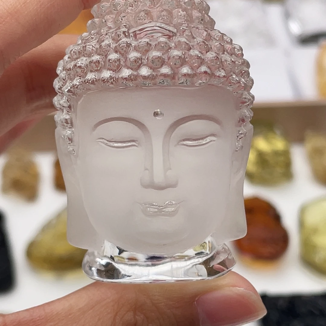 项链未镶嵌水晶定制吊坠佛头