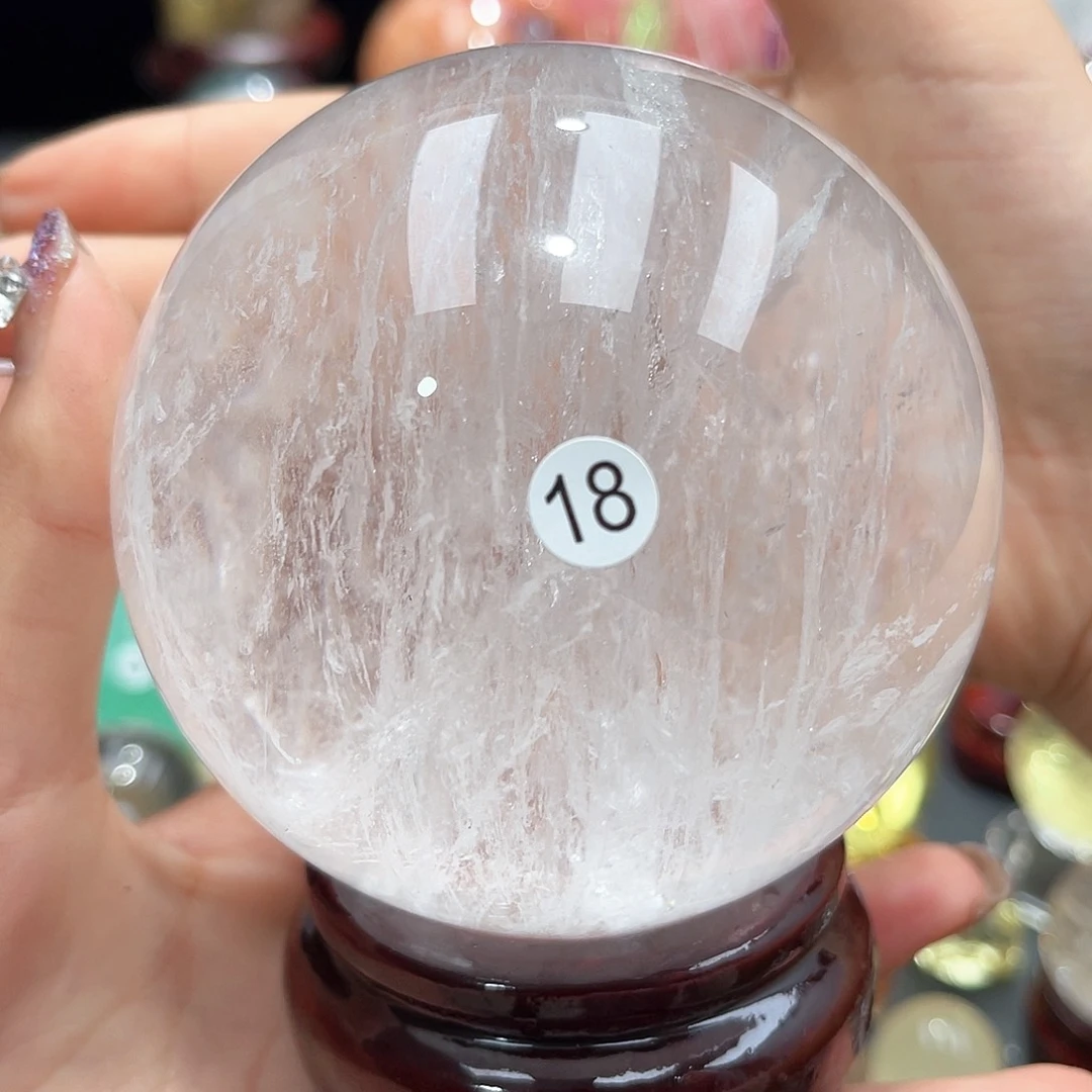 夏***天水晶珠宝半成品未镶嵌微瑕8.9