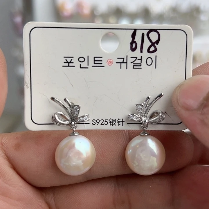 未镶嵌淡水珍珠耳饰