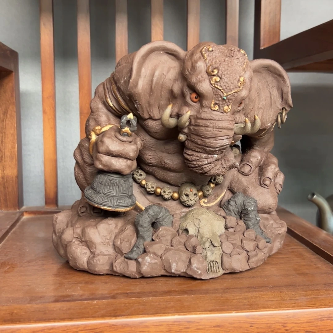 小***卢茶宠紫砂象神六齿紫砂紫砂