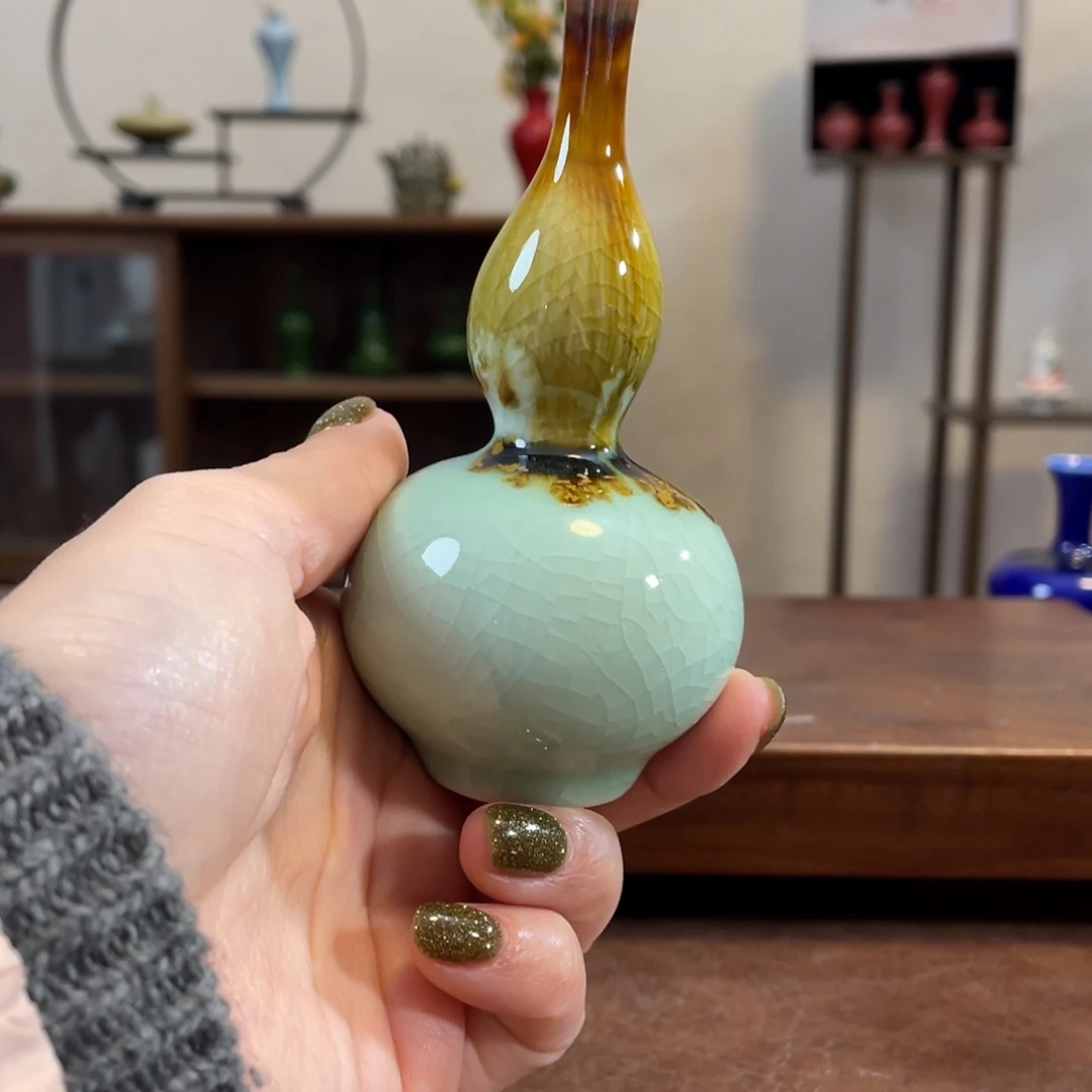 瓷片陶瓷花瓶小摆件