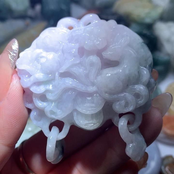 翡翠未镶嵌颈饰保真天然A货翡翠