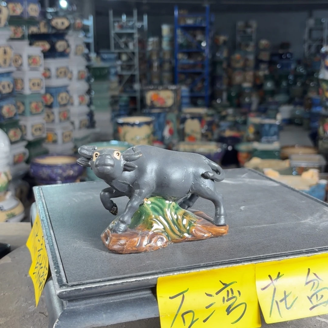 一风堂石湾花盆 拼接痕迹