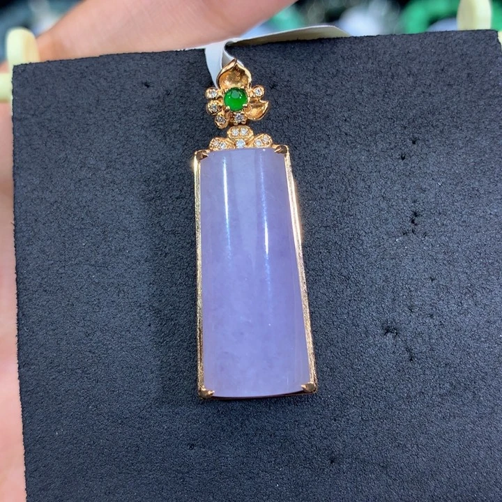 18K金镶嵌手链翡翠翡翠