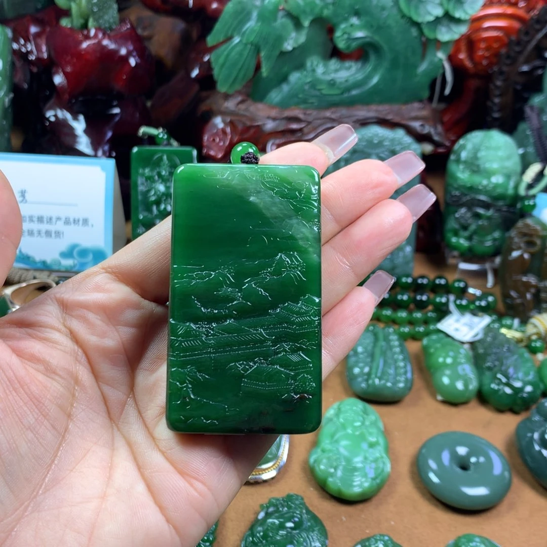 和田玉未镶嵌颈饰