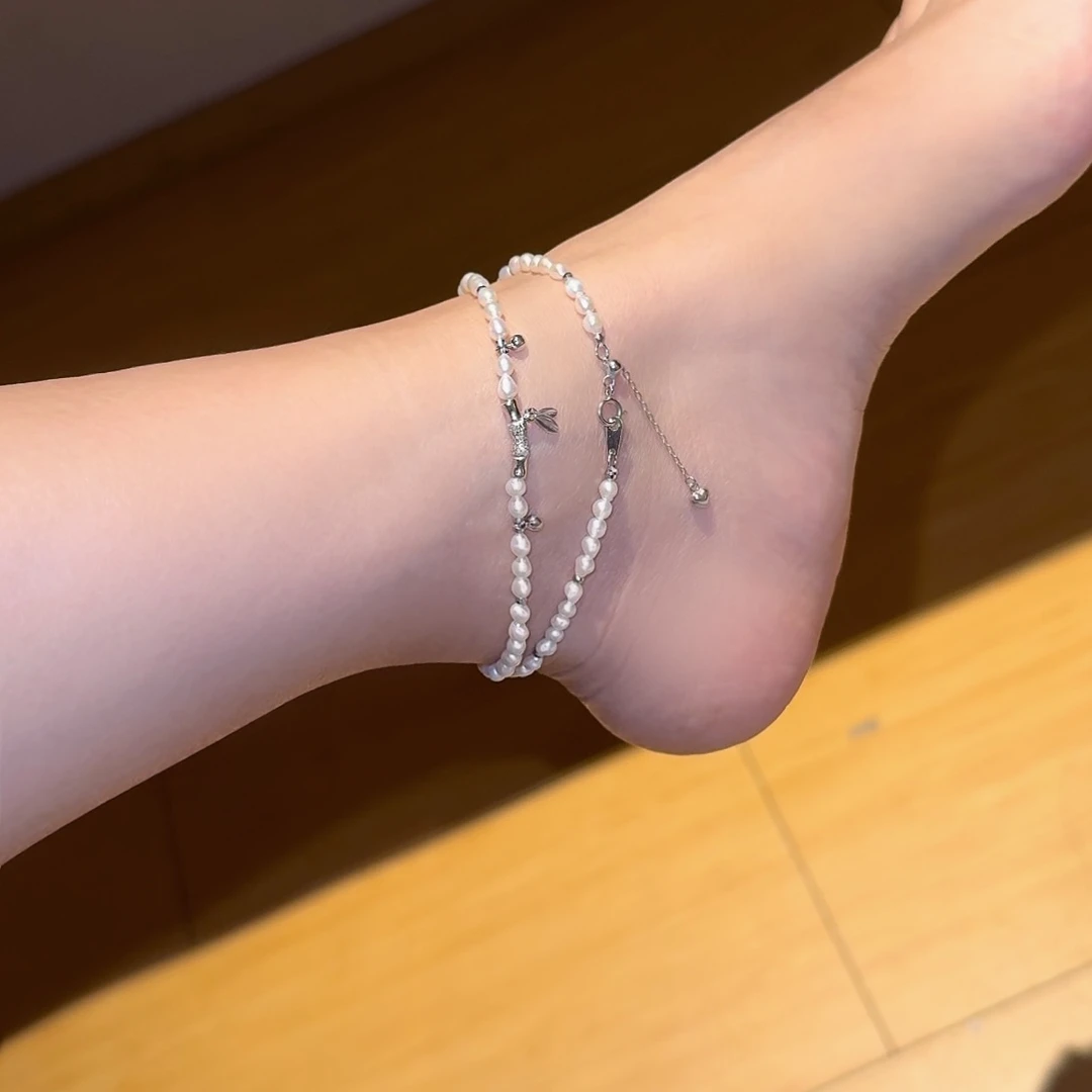 铜合金脚链 悦己容[脚链]复古风脚链小众简约饰品叠戴百搭配饰