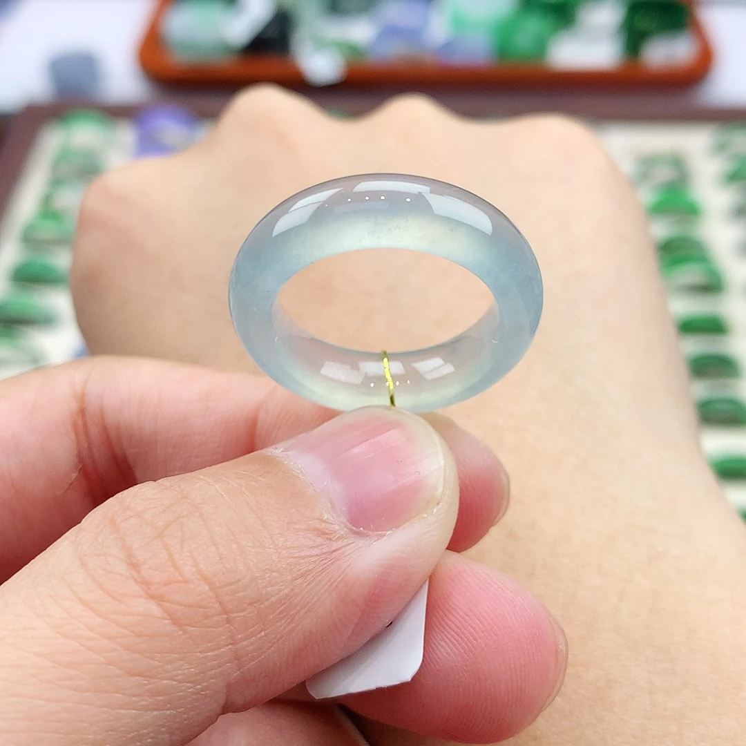 翡翠未镶嵌戒指15号