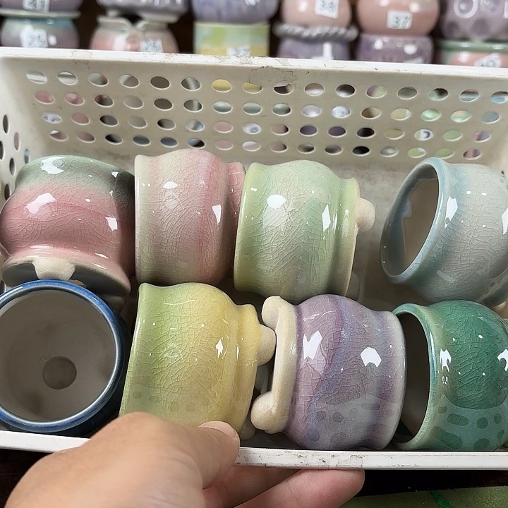 红陶量货/口高深浅搭配发6