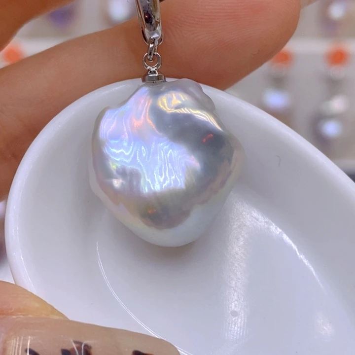 未镶嵌淡水珍珠吊坠(赠链)