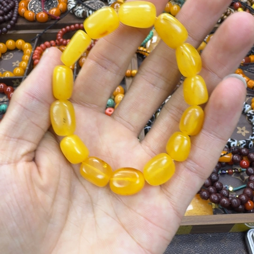 琥珀未镶嵌手链手串