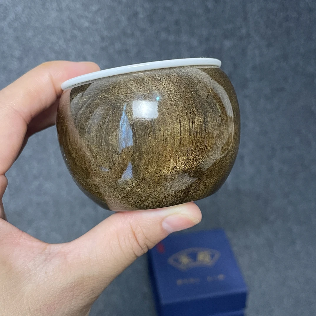 金丝楠木乌木（主人杯）礼盒包装适合送人（通货）