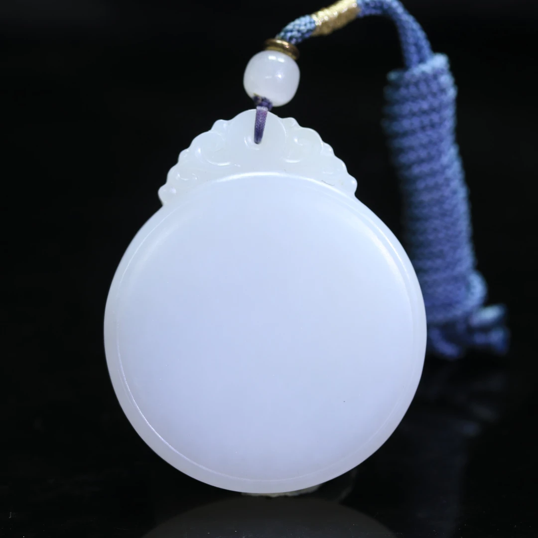 10和田玉羊脂白无事牌/900520保利厦门拍卖