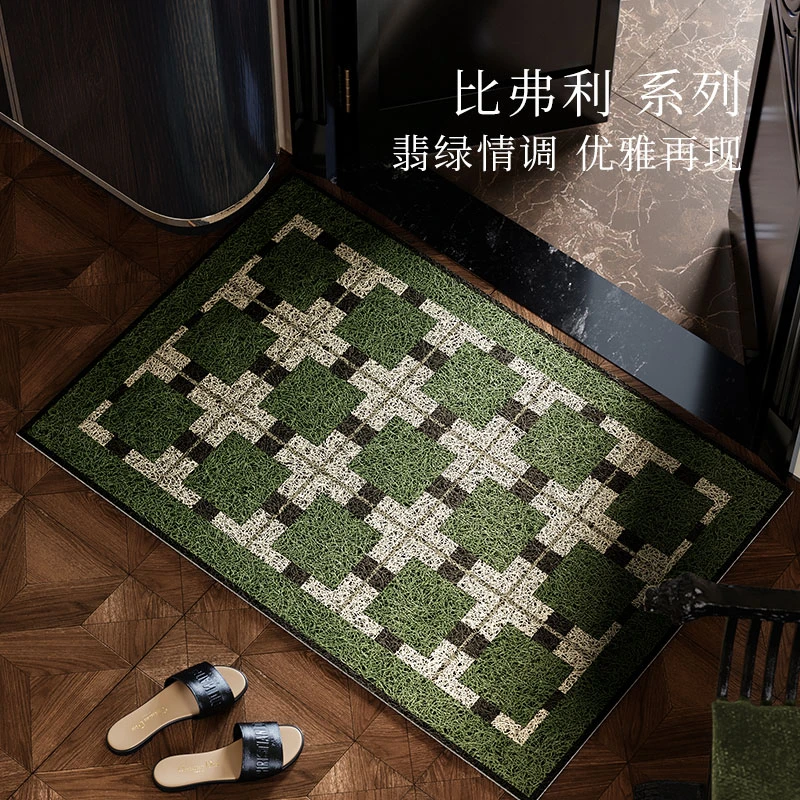 范居比弗利丝圈地垫入户门垫美式复古高级感耐脏耐磨蹭土可裁剪