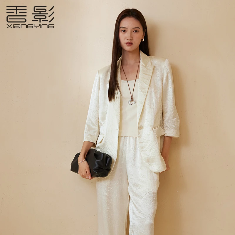 【直播专享】I743002西装香影百搭显瘦秋新款